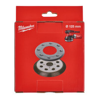 MILWAUKEE Podkladová deska ⌀ 125 mm, 8 otvorů. V sadě s náhradním gumovým prstencem 4932430091