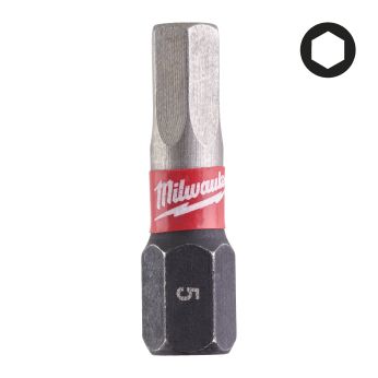 MILWAUKEE Šroubovací bity ShW Hex5 25mm - 2ks 4932430896