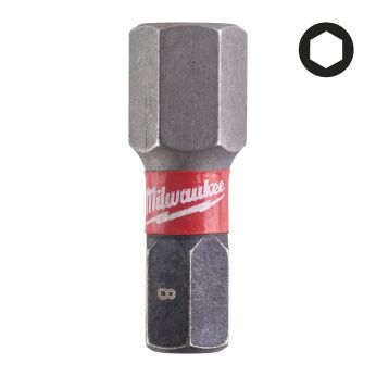 MILWAUKEE Šroubovací bity ShW Hex8 25mm - 2ks 4932430898