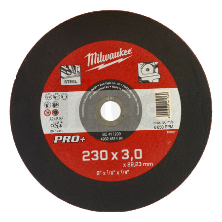 MILWAUKEE CutWSC 41/230X3 PRO+ řezný kotouč - 1ks 4932451494