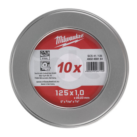 MILWAUKEE Tenké řezné kotouče na kov SCS 41 / 125 - 10 ks 4932459164