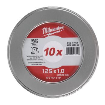 MILWAUKEE Tenké řezné kotouče na kov SCS 41 / 125 - 10 ks 4932459164