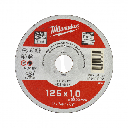 MILWAUKEE Prodejní balení (200 x SCS 41 / 125 kotouče) 4932451478
