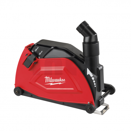 MILWAUKEE Ochrana proti prachu pro řezání - DEC 230  k Ø 180 - 230 mm AG 22, nastavení hloubky klíče od 5 - 60 mm. Řezací vodítk