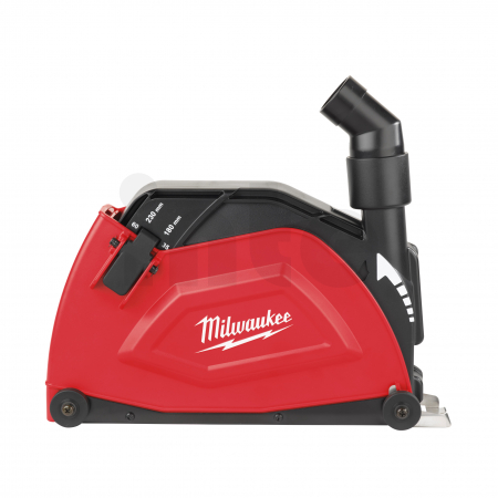 MILWAUKEE Ochrana proti prachu pro řezání - DEC 230  k Ø 180 - 230 mm AG 22, nastavení hloubky klíče od 5 - 60 mm. Řezací vodítk