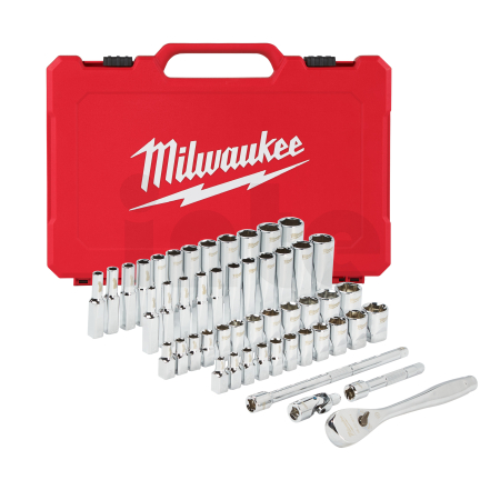 MILWAUKEE Sada ráčny 1/4˝ a metrických a palcových nástrčných klíčů (50 ks) 4932464944