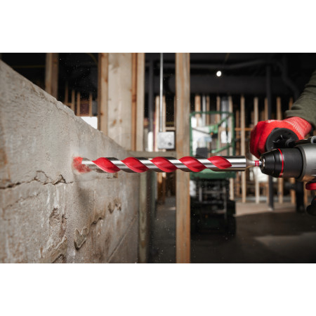 MILWAUKEE Vrtáky do betonu Premium - upínací stopka s 3 ploškami HDB 3 x 90 mm 4932471167