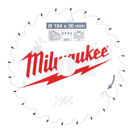 MILWAUKEE CSB P W 184 x 30 x 1.6 x 24ATB 4932471297