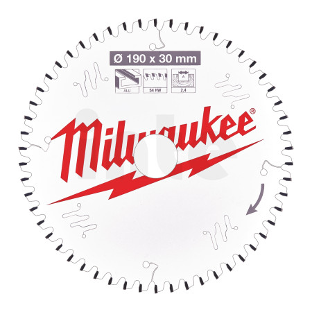 MILWAUKEE CSB P Alu190 x 30 x 2.4 x 54TF neg 4932471303
