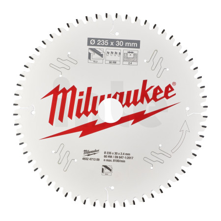 MILWAUKEE CSB P Alu235 x 30 x 2.4 x 60TF 4932471309