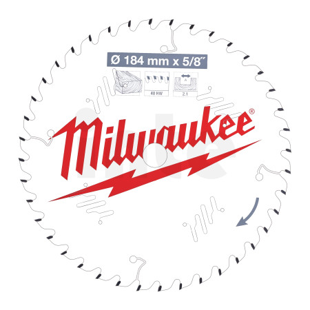 MILWAUKEE CSB P W 184 x 5/8 x 2.1 x 40ATB 4932471379