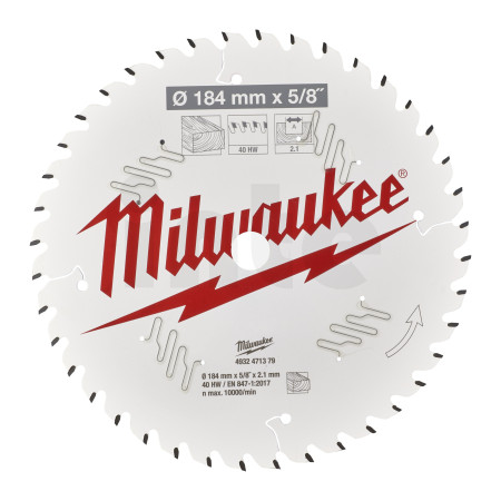 MILWAUKEE CSB P W 184 x 5/8 x 2.1 x 40ATB 4932471379