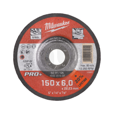 MILWAUKEE GrW SG27/150X7 PRO+ brusný kotouč - 1ks 4932471387