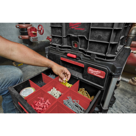MILWAUKEE PACKOUT box se 3 zásuvkami 4932472130
