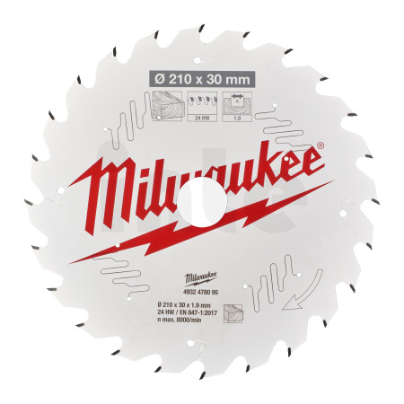 MILWAUKEE CSB TS W 210 × 30 × 1,9 × 24 ATB 4932478095