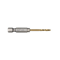 MILWAUKEE Vrtáky do kovu RED HEX - SHOCKWAVE HSS-G TiN, 2,5 - 10 ks 4932478175