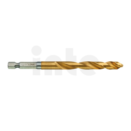 MILWAUKEE Vrtáky do kovu RED HEX - SHOCKWAVE HSS-G TiN, 8 - 10 ks 4932478183