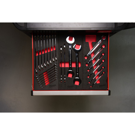 MILWAUKEE Maxbite Ratcheting Combination Spanner Set Foam Insert Pěnová vložka pro sadu ráčnových kombinovaných klíčů MAX BITE™