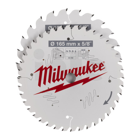 MILWAUKEE set pilových kotoučů Dřevo 165 x 24T/40T-2ks 4058546376314