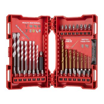 MILWAUKEE Bity a vrtáky do multimateriálu Shockwave - 39 ks 4932479853