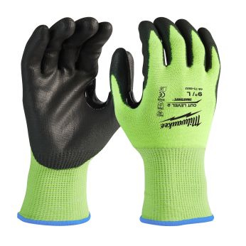 MILWAUKEE Rukavice Hi-Vis Cut Cut B - 8/M - 1 pár 4932479922