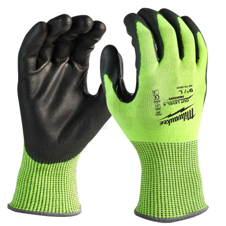 MILWAUKEE Rukavice Hi-Vis Cut Cut D - 8/M - 1 pár 4932479926
