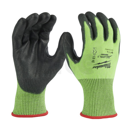 MILWAUKEE Rukavice Hi-Vis Cut Cut E - 9/L - 1 pár 4932479933