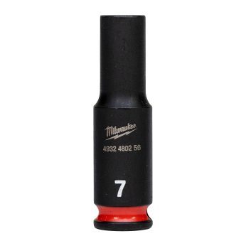 MILWAUKEE Průmyslové hlavice Shockwave 1/4" HEX 7mm dlouhé 4932480256