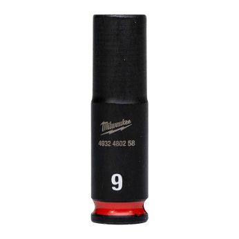 MILWAUKEE Průmyslové hlavice Shockwave 1/4" HEX 9mm dlouhé 4932480258