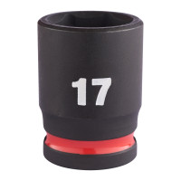 MILWAUKEE Průmyslové hlavice Shockwave 3/8" HEX 17mm krátké 4932480274