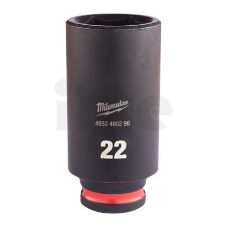 MILWAUKEE Průmyslové hlavice Shockwave 3/8" HEX 22mm dlouhé 4932480296