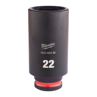 MILWAUKEE Průmyslové hlavice Shockwave 3/8" HEX 22mm dlouhé 4932480296