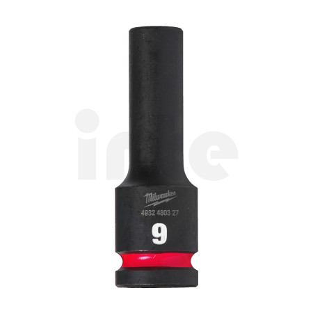 MILWAUKEE Průmyslová hlavice Shockwave 1/2" HEX 9mm prodloužená 4932480327