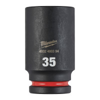 MILWAUKEE Průmyslové hlavice Shockwave 3/4" HEX 35mm dlouhé 4932480394