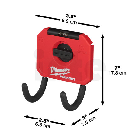 MILWAUKEE PACKOUT malý zahnutý univerzální háček 4932480705