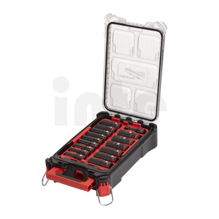 MILWAUKEE SADA PRŮMYSLOVÝCH HLAVIC 1/2" V ORGANIZÉRU PACKOUT 4932480943