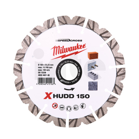 MILWAUKEE Kotouč X-HUDD 150 mm 4932492149