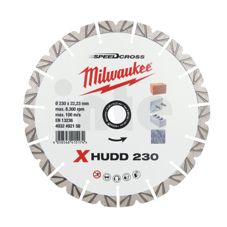 MILWAUKEE Kotouč X-HUDD 230 mm 4932492150