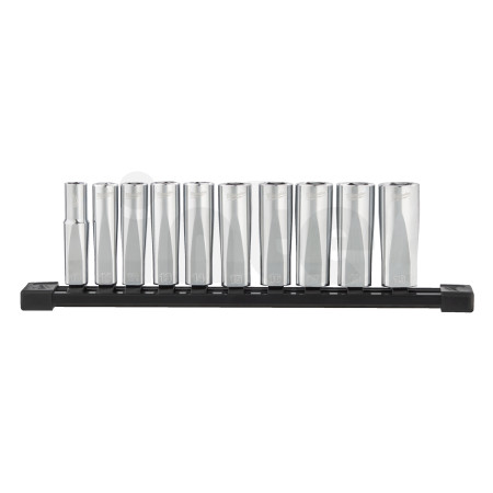 MILWAUKEE 3/8″ sada chromovaných prodloužených metrických nástrčných klíčů 10 ks 4932492509