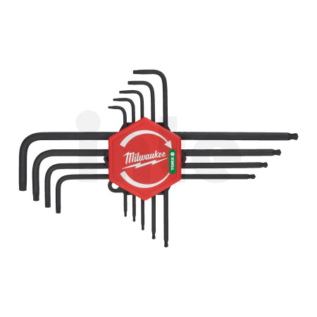 MILWAUKEE Klíč torx ve tvaru L 9 ks 4932492693