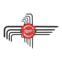 MILWAUKEE Klíč torx ve tvaru L 9 ks 4932492693