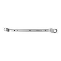 MILWAUKEE Vyhnutý oboustranný očkový klíč 8x10mm 4932492741