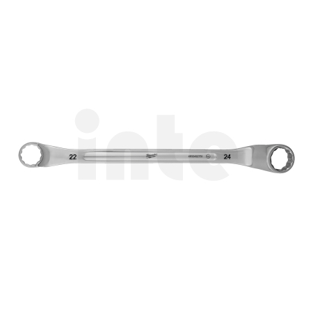 MILWAUKEE Vyhnutý oboustranný očkový klíč 22x24mm 4932492751