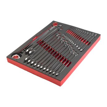 MILWAUKEE Pěnová vložka se sadou metrických kombinovaných klíčů MAX BITE™ 27 ks 4932493247