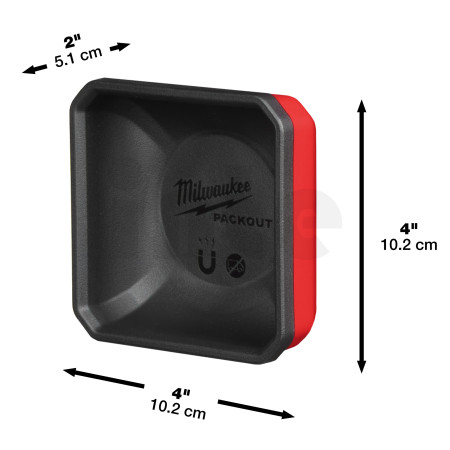 MILWAUKEE PACKOUT Magnetická miska 10x10 cm 4932493380