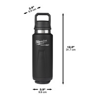 MILWAUKEE Packout láhev s víčkem 1065 ml - černá 4932493468