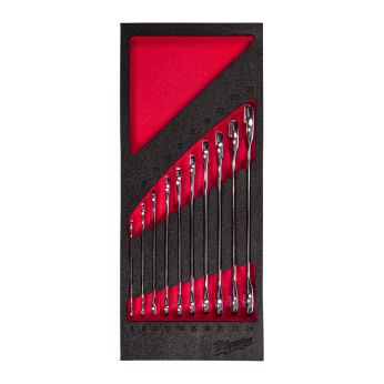 MILWAUKEE sada oboustranných vidlicových klíčů v pěnové vložce 10 ks 4932493629