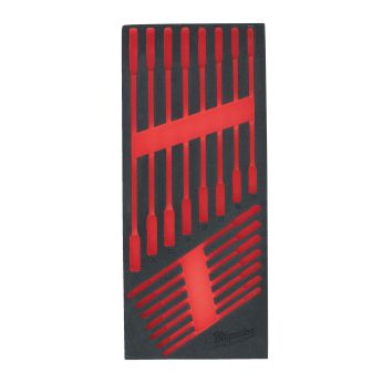 MILWAUKEE Prázdná pěnová vložka pro sadu ráčnových kombinovaných klíčů Maxbite15 ks 4932493666