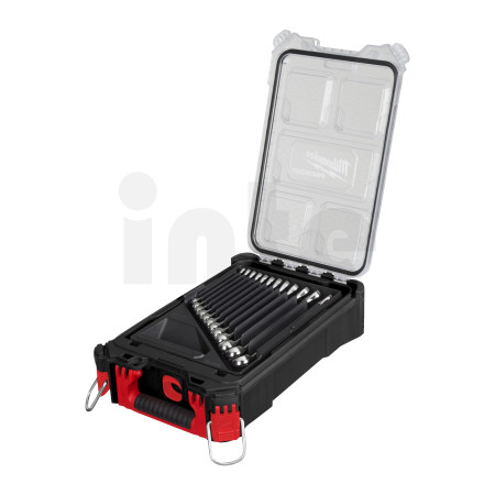 MILWAUKEE 15 dílná sada očkoplochých klíčů MAXBITE s organizérem PACKOUT 4932498141