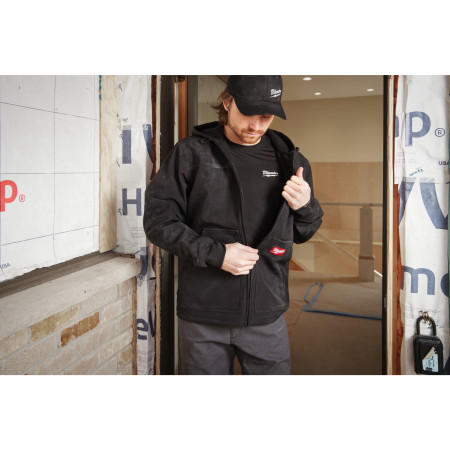 MILWAUKEE FREEFLEX SJ BL XXXL Softshellová bunda s kapucí černá, velikost XXXL, 4932498276